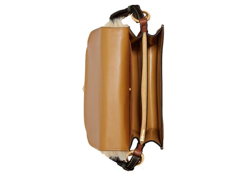 Coach Beat Shoulder Bag Saddle Natural
