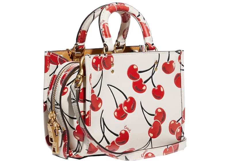 Coach Rogue 17 With Cherry Print Chalk/Multicolor