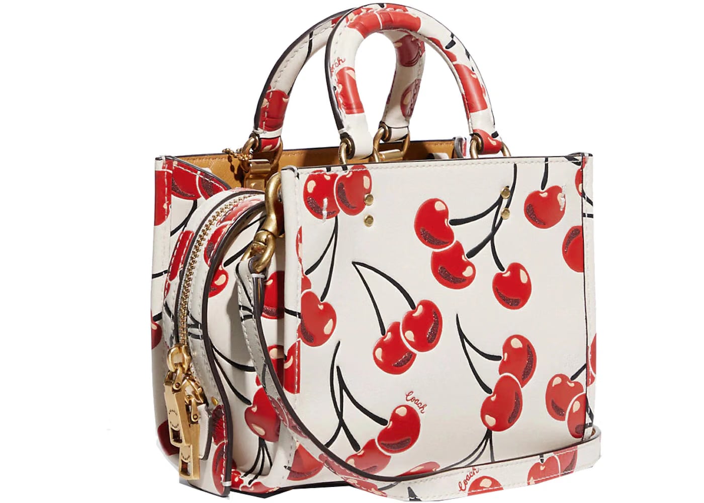 Coach Rogue 17 With Cherry Print Chalk/Multicolor