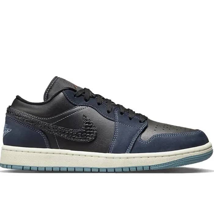Air Jordan 1 Low SE Black Dark Obsidian Sail