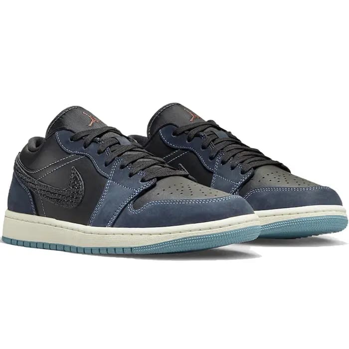 Air Jordan 1 Low SE Black Dark Obsidian Sail