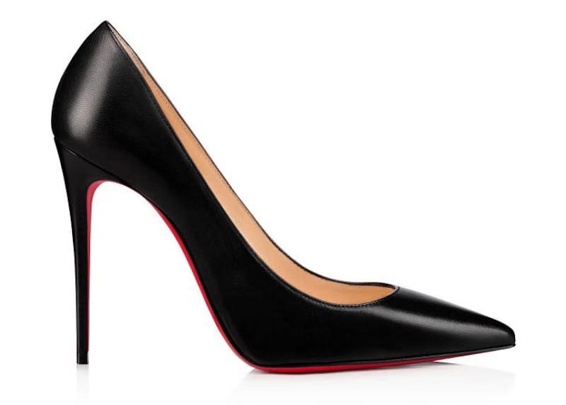 Christian Louboutin Kate 100mm Pump Black Nappa Leather