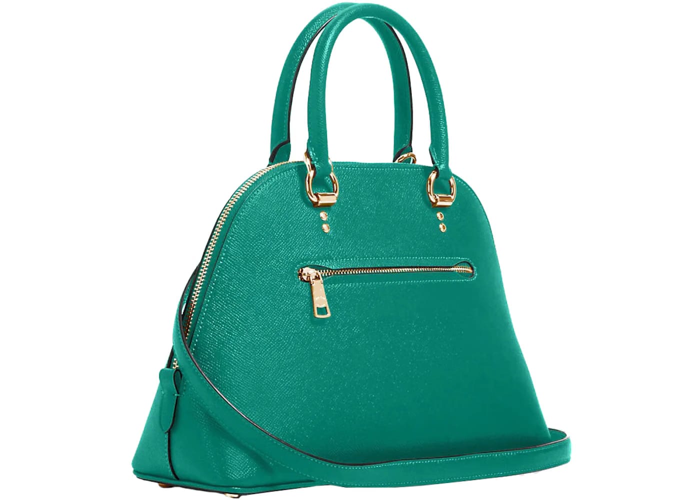 Coach Katy Satchel Dome Bag Medium Bright Jade
