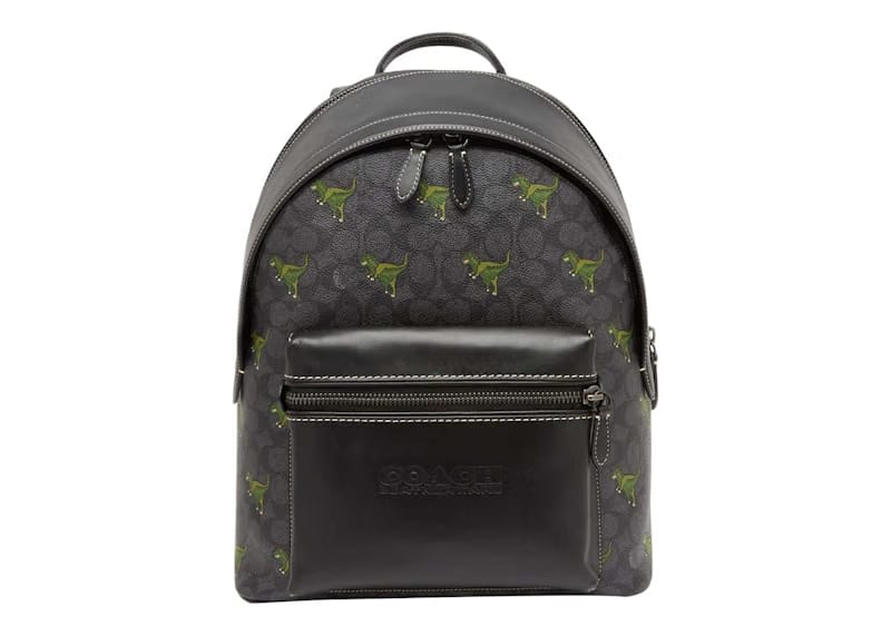 Coach Backpack Coach Rexy Signature Charter Charcoal