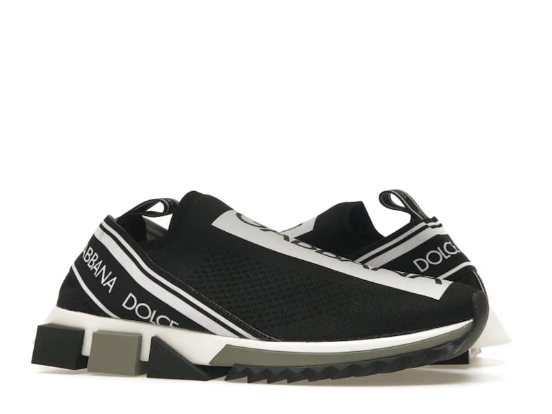 Dolce & Gabbana Sorrento Logo Slip On Black Grey White