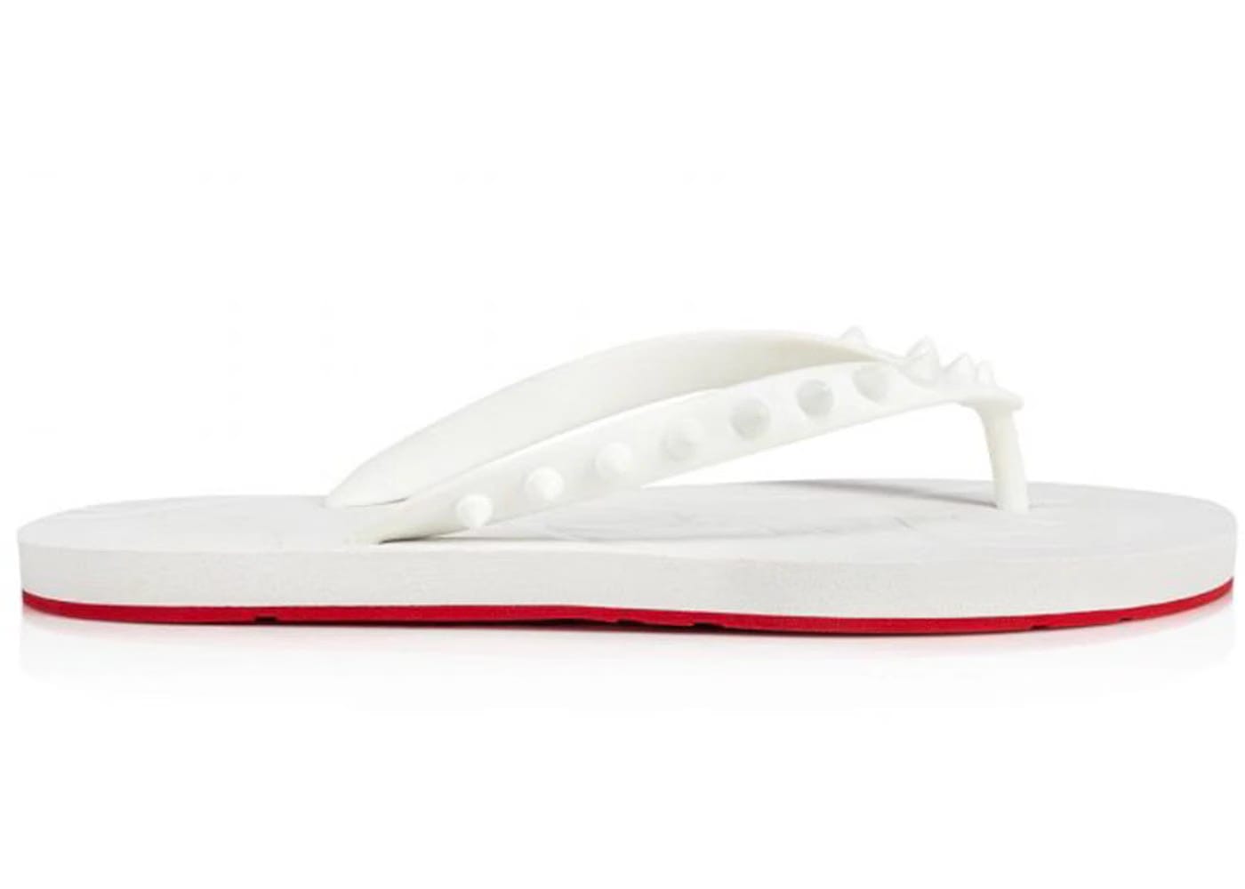 Christian Louboutin Loubi Flip Slide White White (Women's)