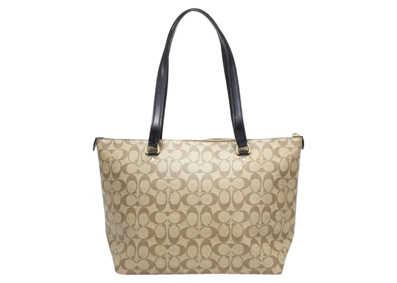 Coach Gallery Tote Bag Signature Canvas Brown