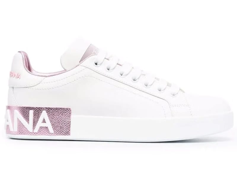 Dolce & Gabbana Portofino White Metallic Pink (Women's)