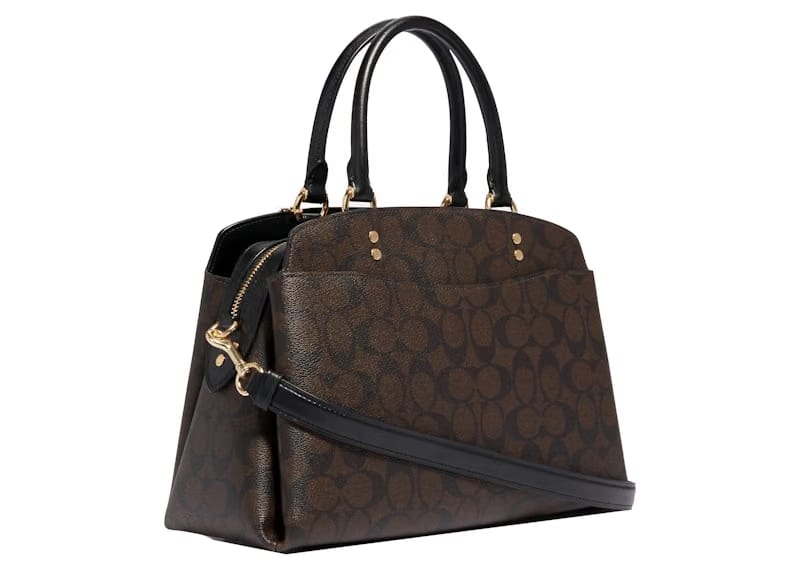 Coach Lillie Carryall Signature Canvas Brown