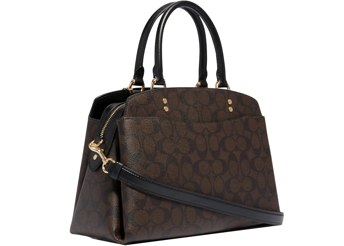 Coach Lillie Carryall Signature Canvas Brown