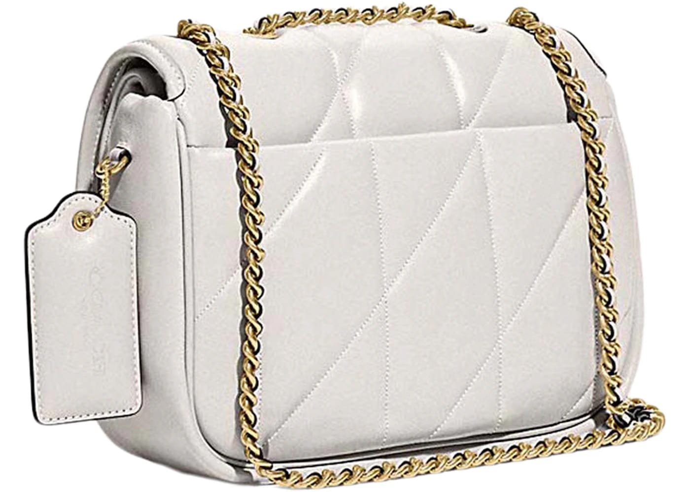 Coach Shoulder Bag with Quilting Pillow Madison Chalk