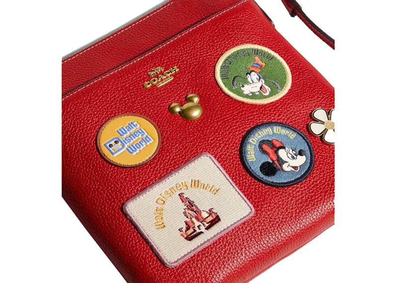 Coach x Disney Kitt Messenger Crossbody Electric Red