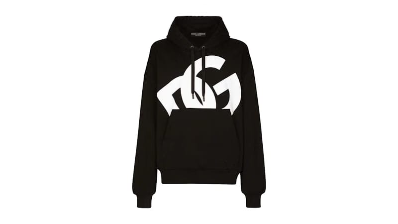 Dolce & Gabbana Pouched Pocket Hoodie Black
