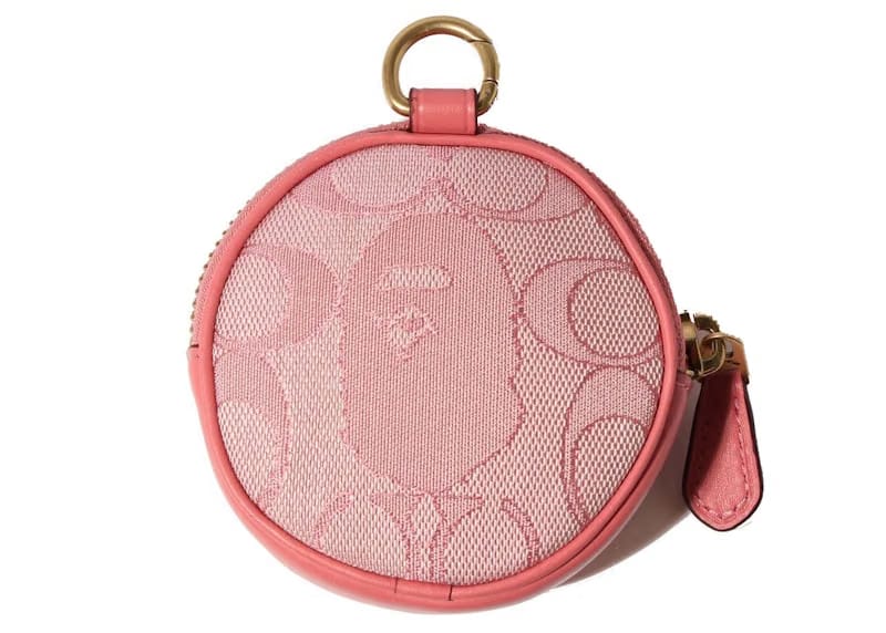 Coach x BAPE Coin Case Pink