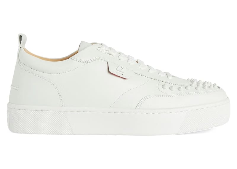 Christian Louboutin Happyrui Spikes Flat White