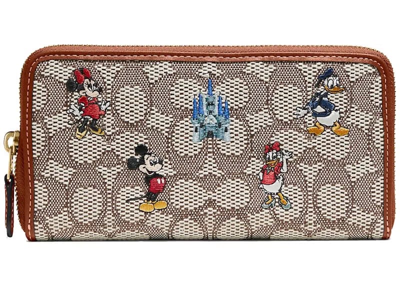 Coach x Disney Accordion Zip Wallet Amber/Multi
