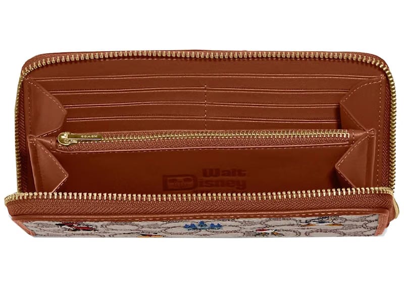 Coach x Disney Accordion Zip Wallet Amber/Multi