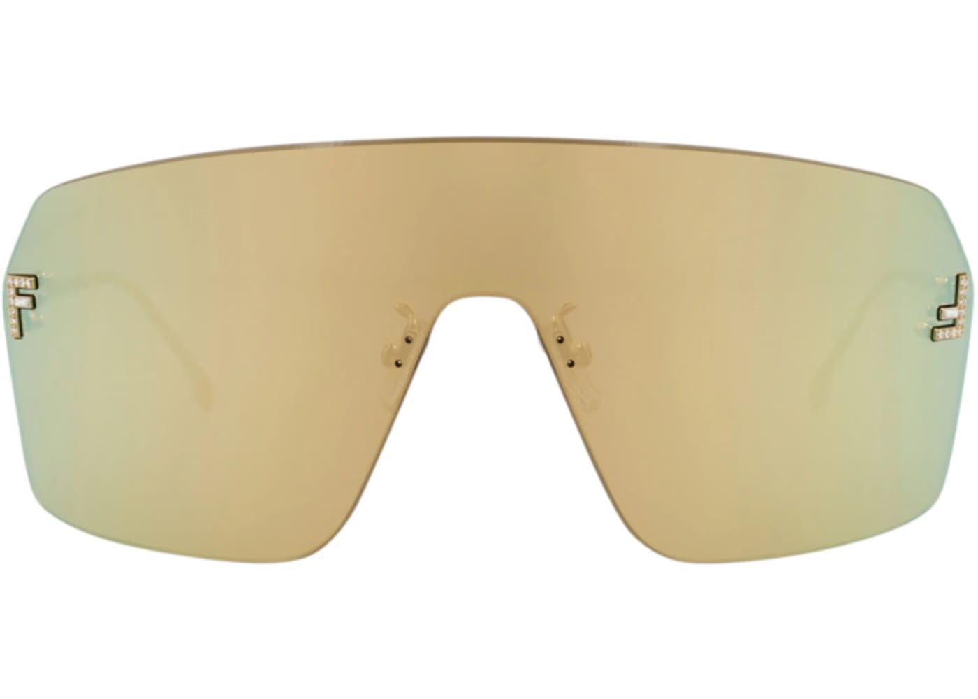 Fendi Shield Sunglasses Gold Gold Gold (FE4121US-00-30L)