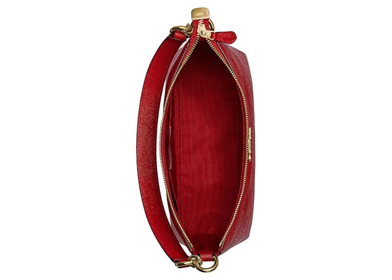 Coach Lewis Shoulder Bag Classic Leather Red