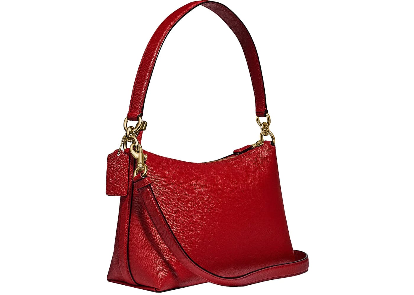 Coach Lewis Shoulder Bag Classic Leather Red