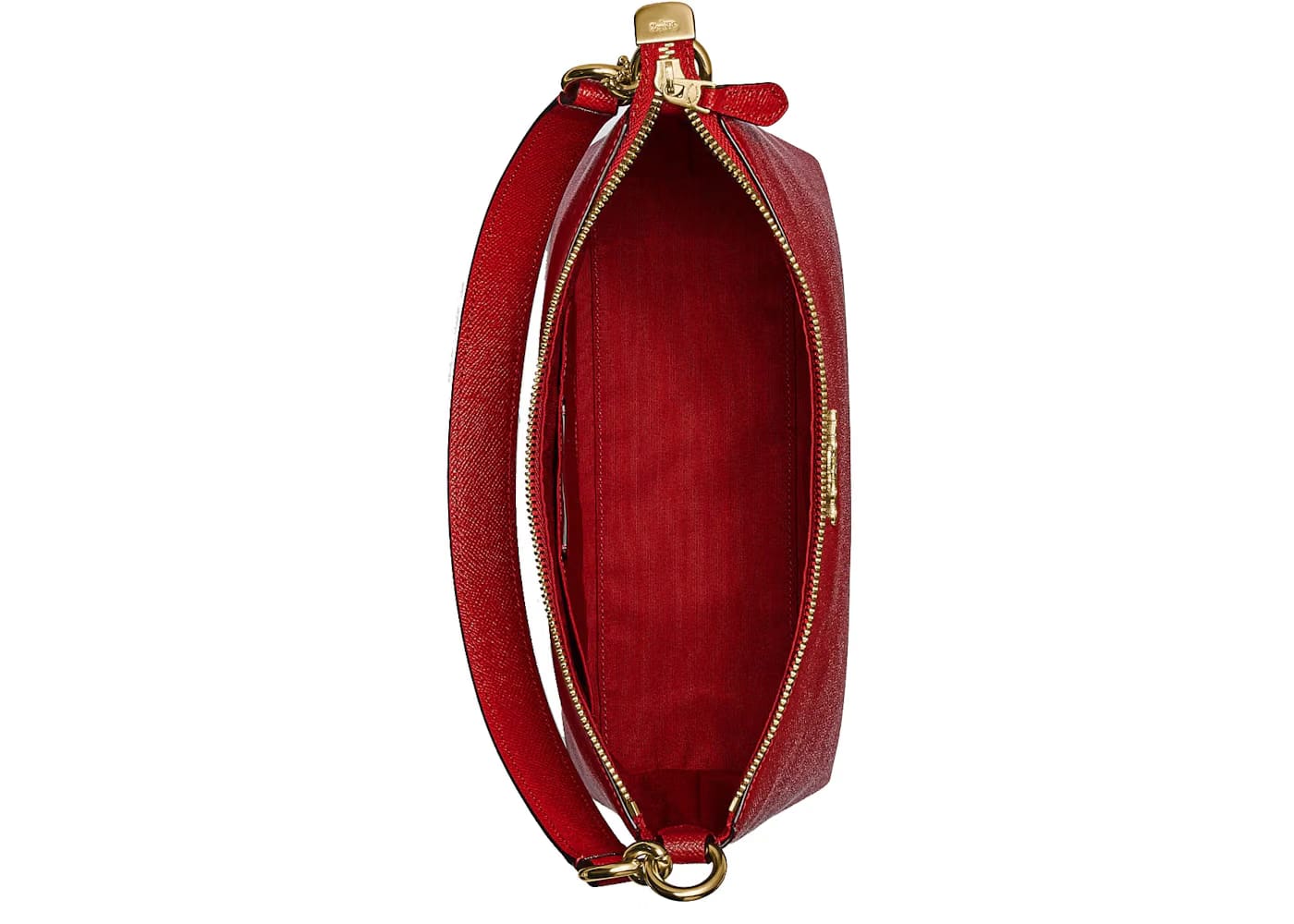 Coach Lewis Shoulder Bag Classic Leather Red