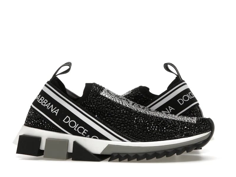 Dolce & Gabbana Sorrento Slip On Black Crystal (Women's)