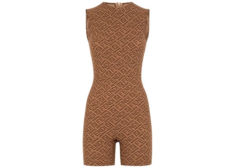 Fendi x SKIMS Sleeveless Mid Thigh Bodysuit California