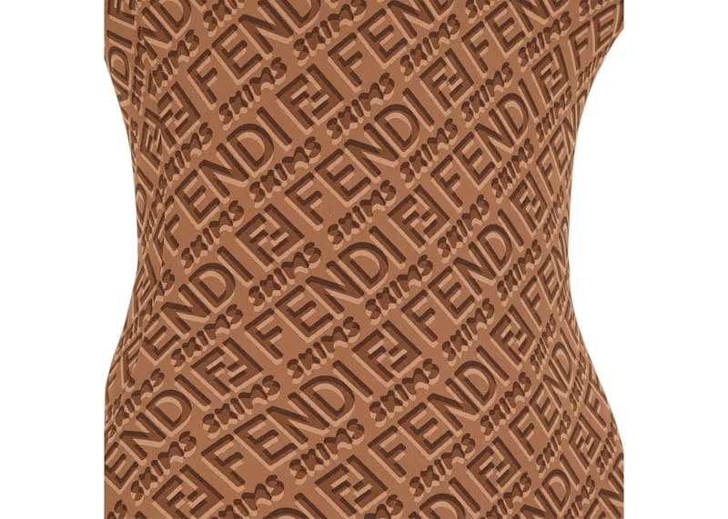 Fendi x SKIMS Sleeveless Mid Thigh Bodysuit California