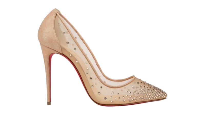 Christian Louboutin Follies Strass 100 Light Silk