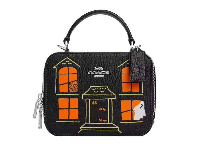 Coach Halloween Haunted House Crossbody Bag Black