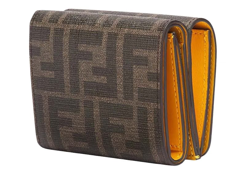 Fendi x FRGMT x Pokemon FF Fabric Wallet Brown/Yellow