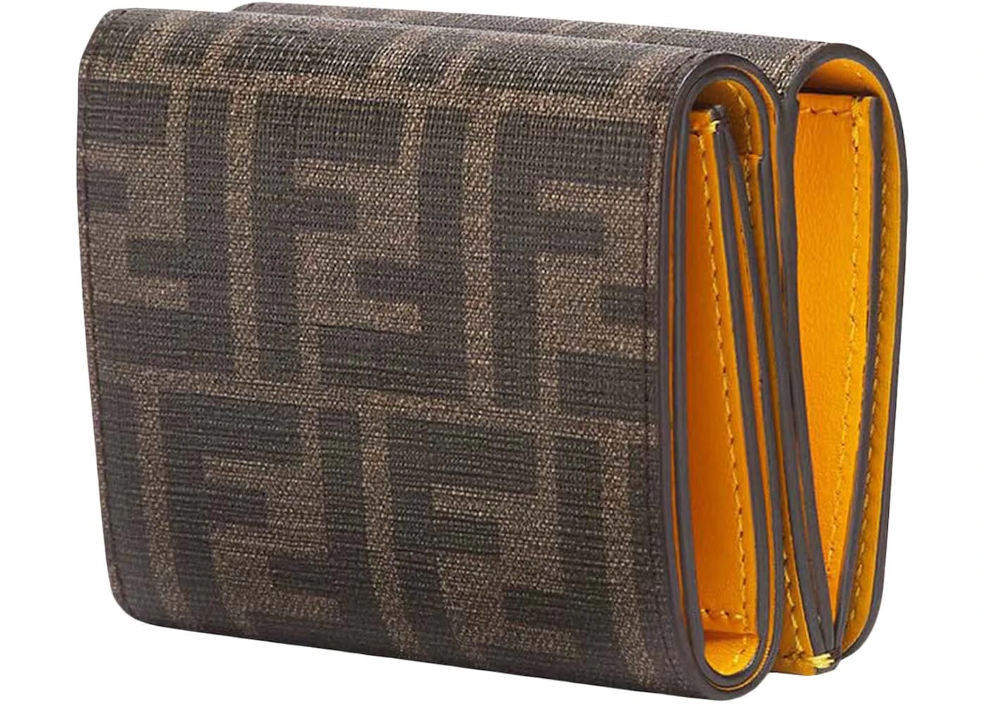 Fendi x FRGMT x Pokemon FF Fabric Wallet Brown/Yellow