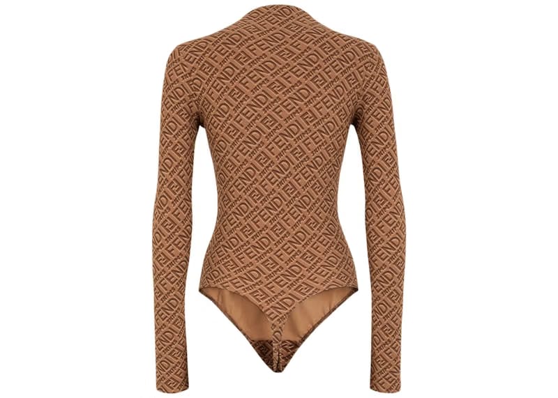 Fendi x SKIMS Mock Neck Long Sleeve Bodysuit California