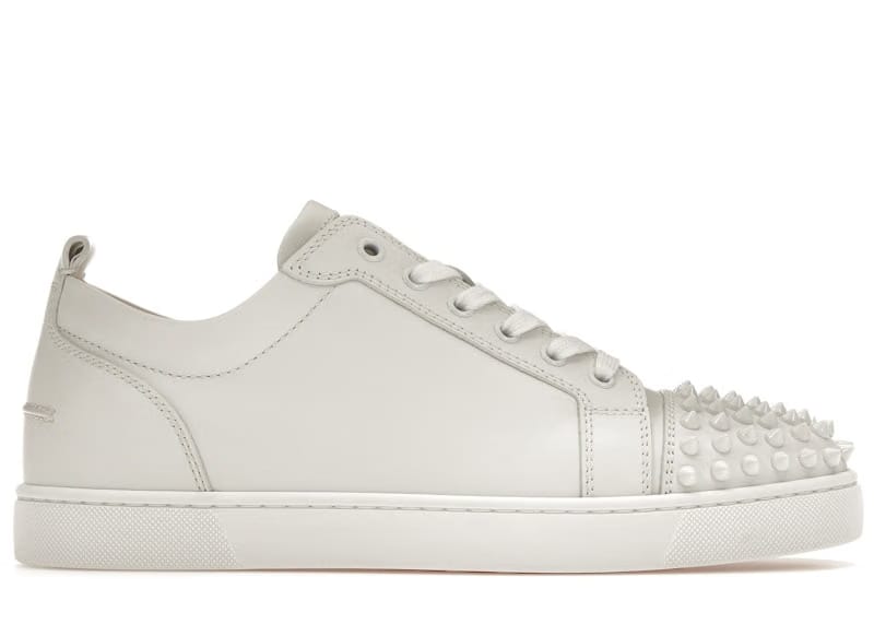 Christian Louboutin Louis Junior Spikes White