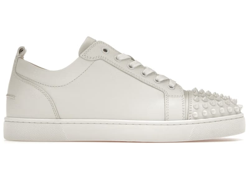 Christian Louboutin Louis Junior Spikes White