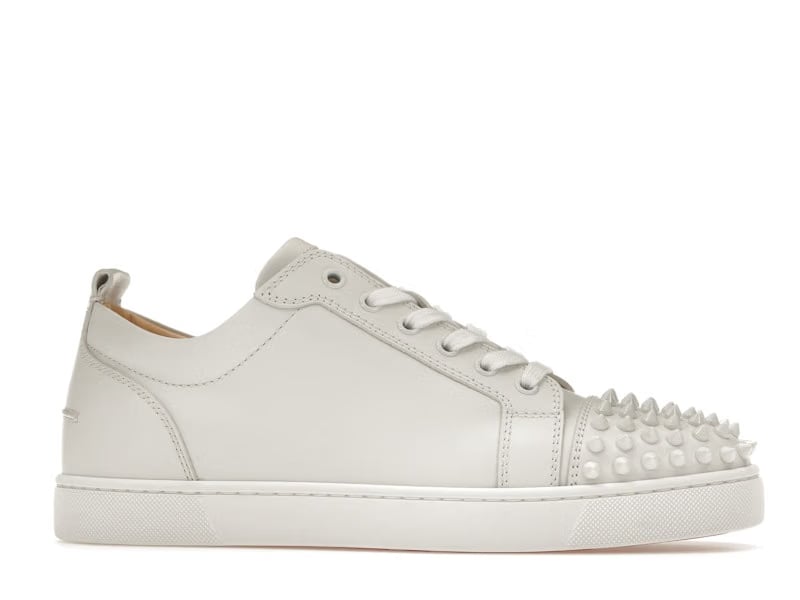 Christian Louboutin Louis Junior Spikes White