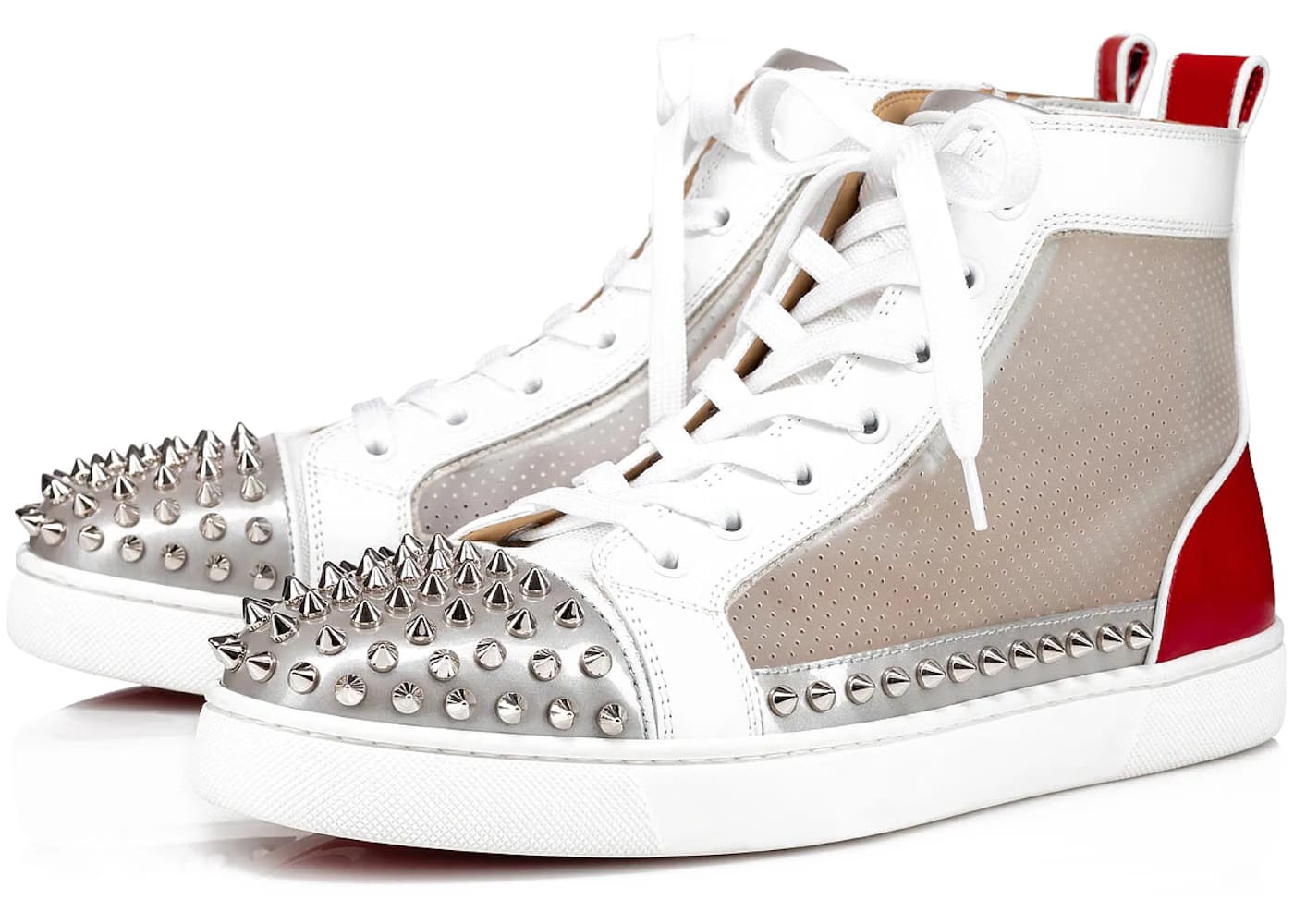 Christian Louboutin Sosoxy Spikes Pvc White