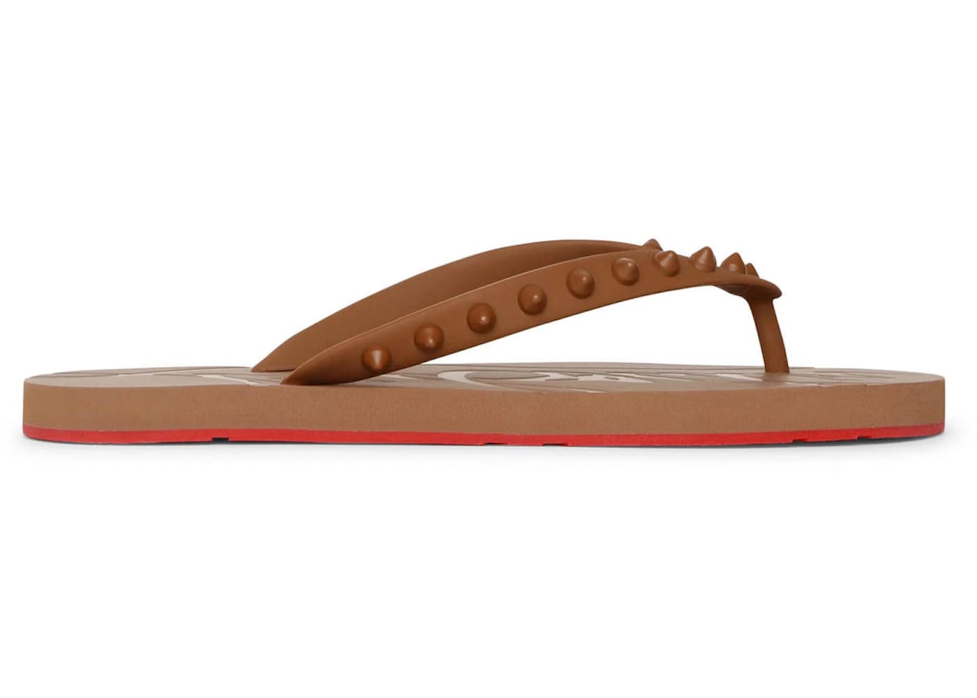 Christian Louboutin Loubi Flip Donna Thong Sandal Nude 8 (Women's)