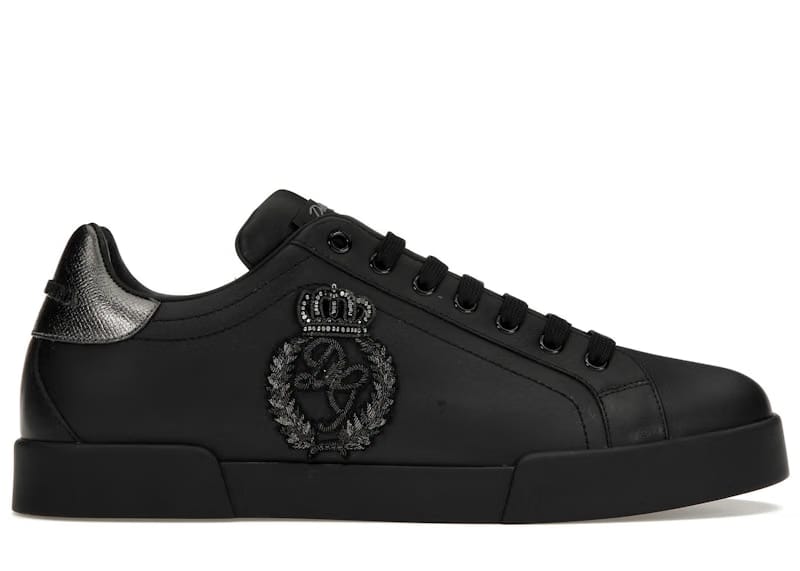 Dolce & Gabbana Portofino Crown Patch Black