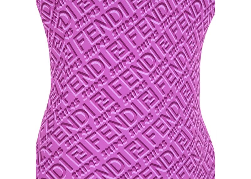 Fendi x SKIMS Sleeveless Mid Thigh Bodysuit Colorado