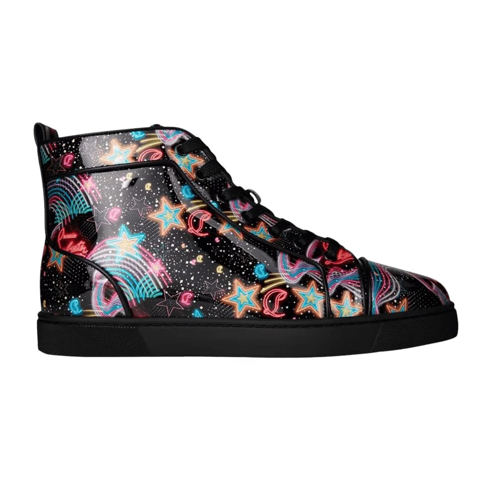 Christian Louboutin Louis Orlato Flat Patent Starlight Multi