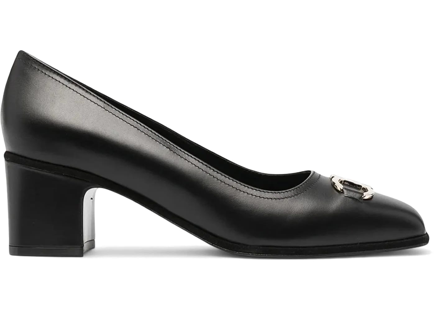 Ferragamo Gancini Buckle Pumps Black (Women's)