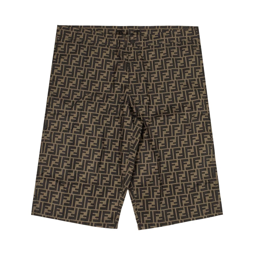Fendi FF Motif Swim Shorts Brown
