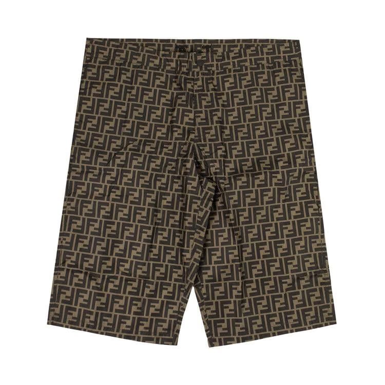 Fendi FF Motif Swim Shorts Brown