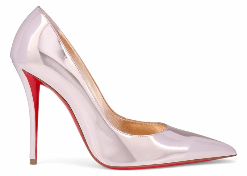 Christian Louboutin Miss Z 100mm Pump Vintage Rose Laminated Calf Leather