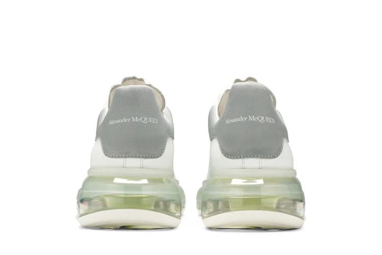 Alexander McQueen Oversized Sneaker Transparent Sole - White Gunmetal