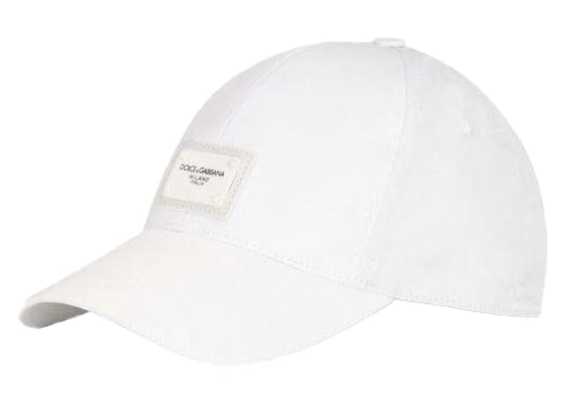 Dolce & Gabbana Branded Plate Baseball Cap White