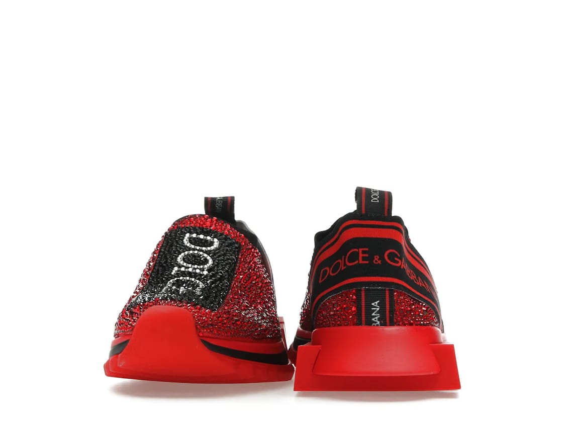 Dolce & Gabbana Sorrento Slip On Red Crystal (Women's)