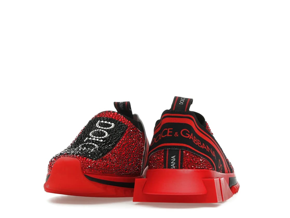 Dolce & Gabbana Sorrento Slip On Red Crystal (Women's)