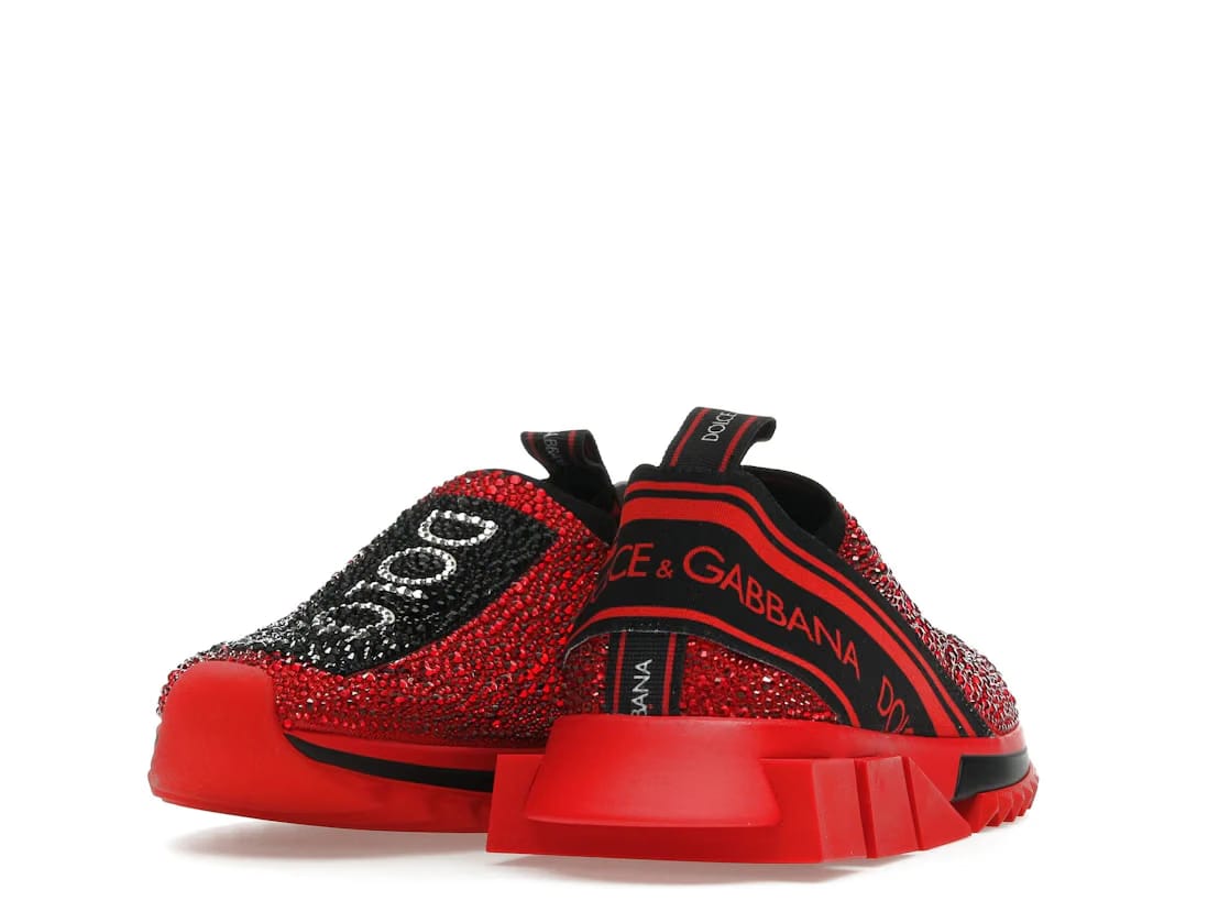 Dolce & Gabbana Sorrento Slip On Red Crystal (Women's)